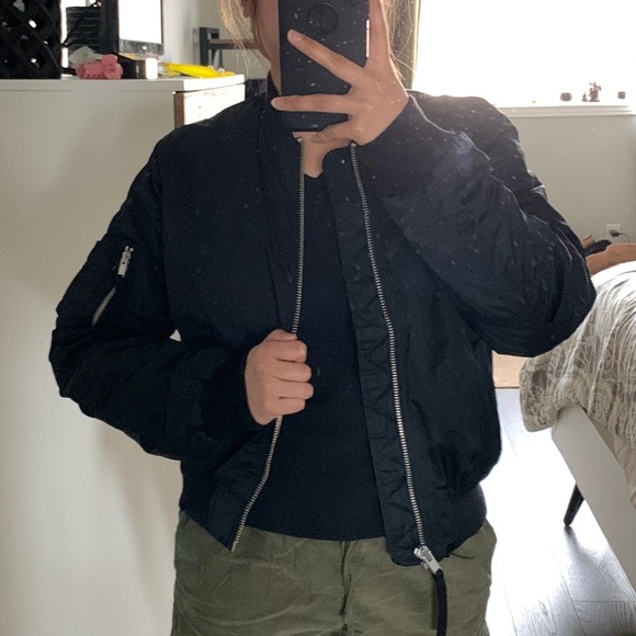 GAP Bomber Jacket size small - black - Picture 1 of 7